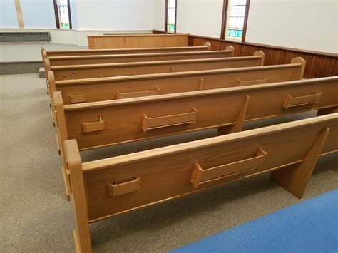 12092023 Total views 7 Price Free 6 Free Antique Pews Must take all Six large antique church pews with custom upholstered burgundy velvet cushions. . Used pews for sale